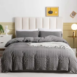 منسوجات منزلية بسيطة لون عادي طقم مفارش . Simple Home Textiles Solid Color 3 Piece Bedding Set