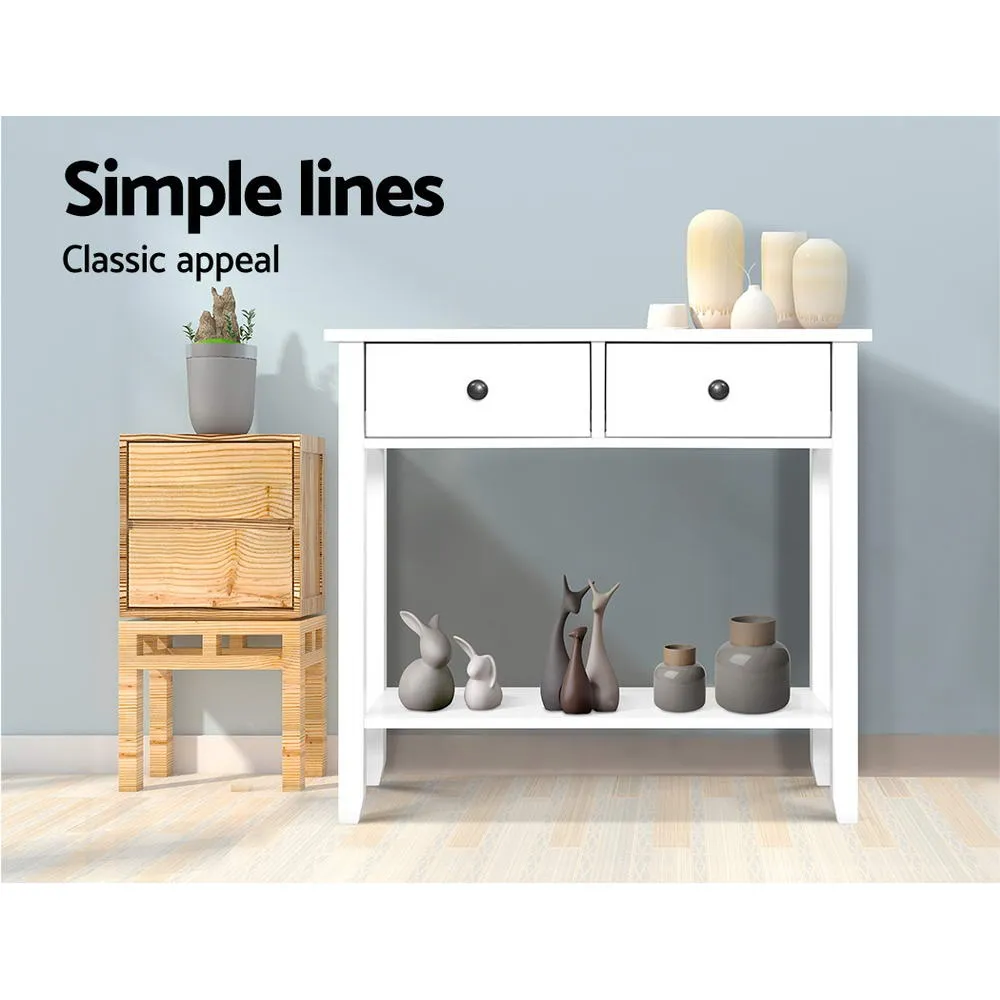 2 Drawer Hallway Display Console Table