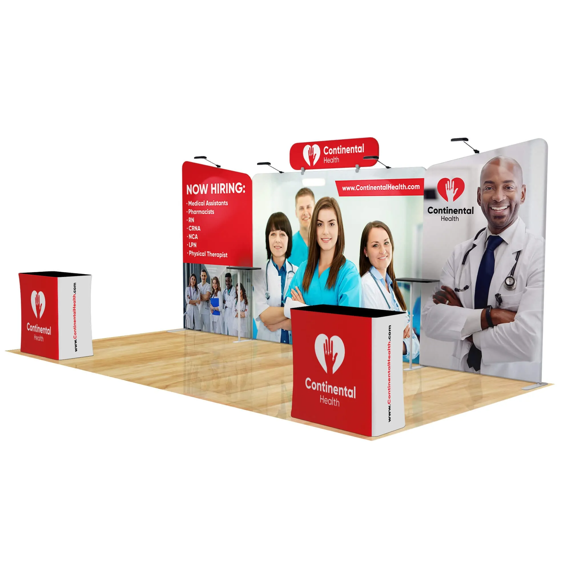 20ft FastZip™ Executive Trade Show Booth Package
