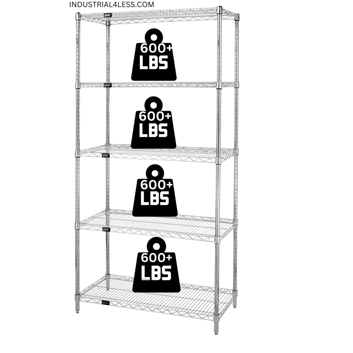 24" x 42" Chrome Wire Shelving Unit