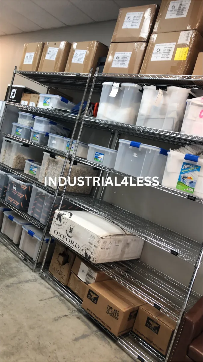 24" x 42" Chrome Wire Shelving Unit