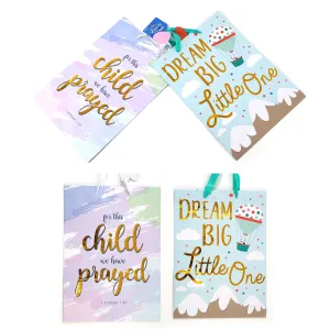 2Pk Extra Large Baby Party Hot Stamp Bag, 4 Designs