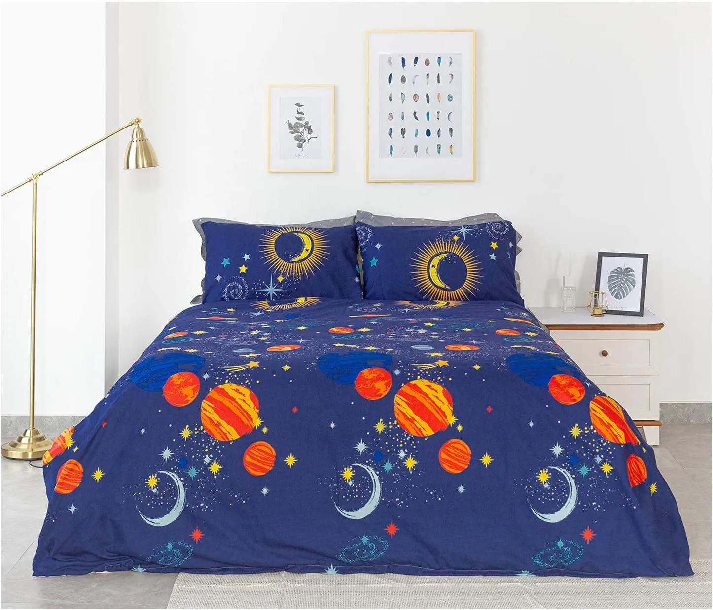 3-Piece Duvet Cover Set, Ultra Soft Comforter Cover,Washed Duvet Covers 3-Piece with Zipper Closure with 2 Pillowcases