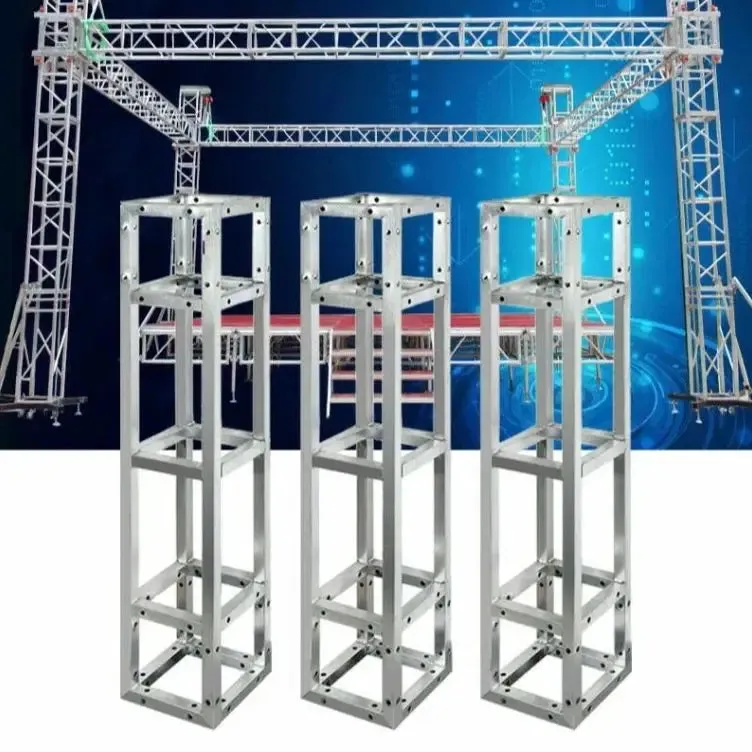 3 Piece Square Truss Tower For Stage Dj Lighting / Set