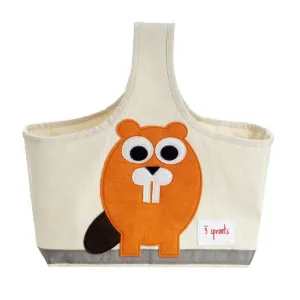 3 Sprouts Orange Beaver Storage Caddy