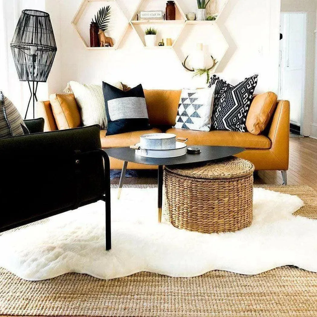 39.5 Inch Coffee Table Black Retro