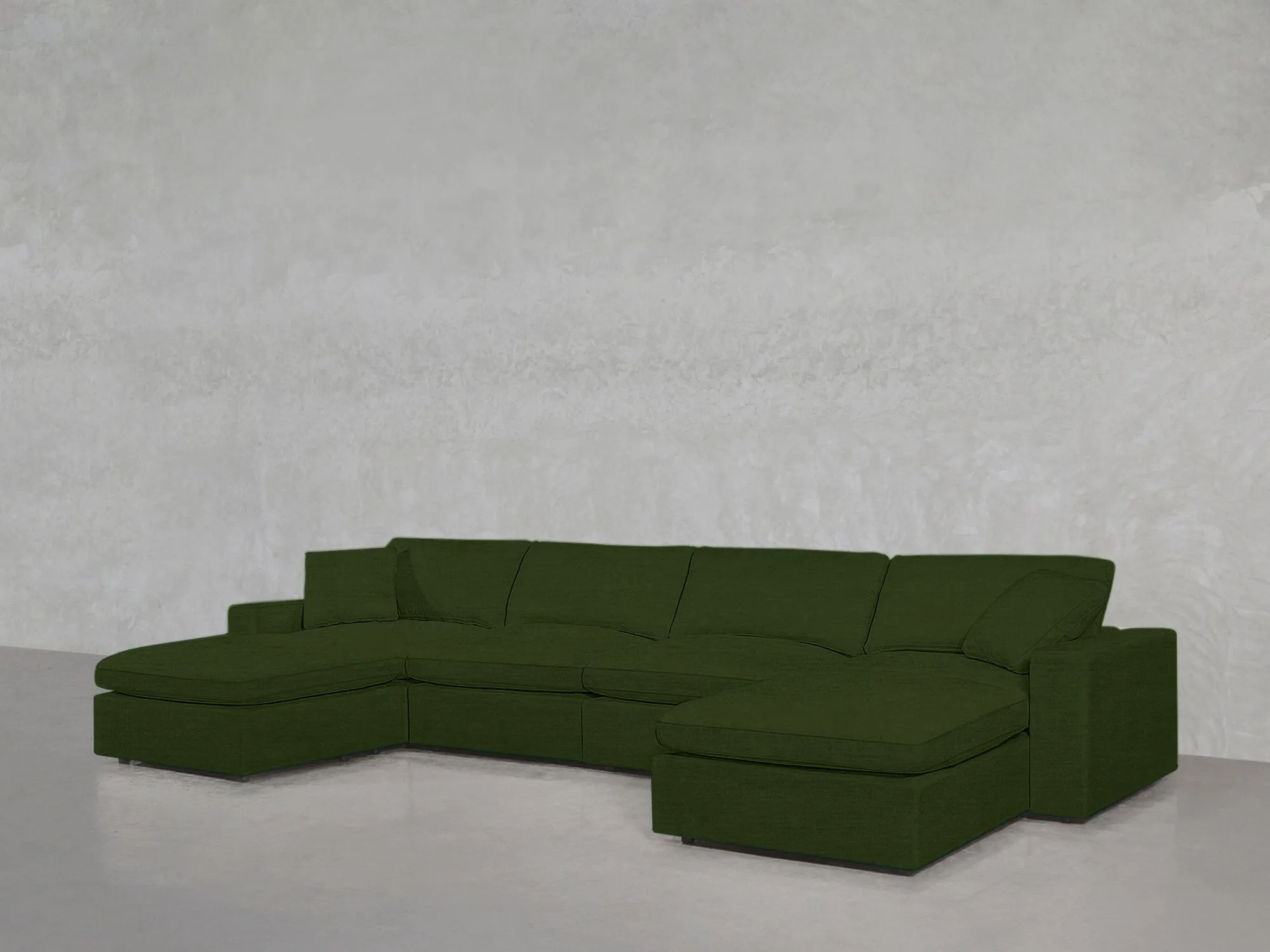 7th Avenue 6-Seat Modular Double Chaise Sectional by Couch.com