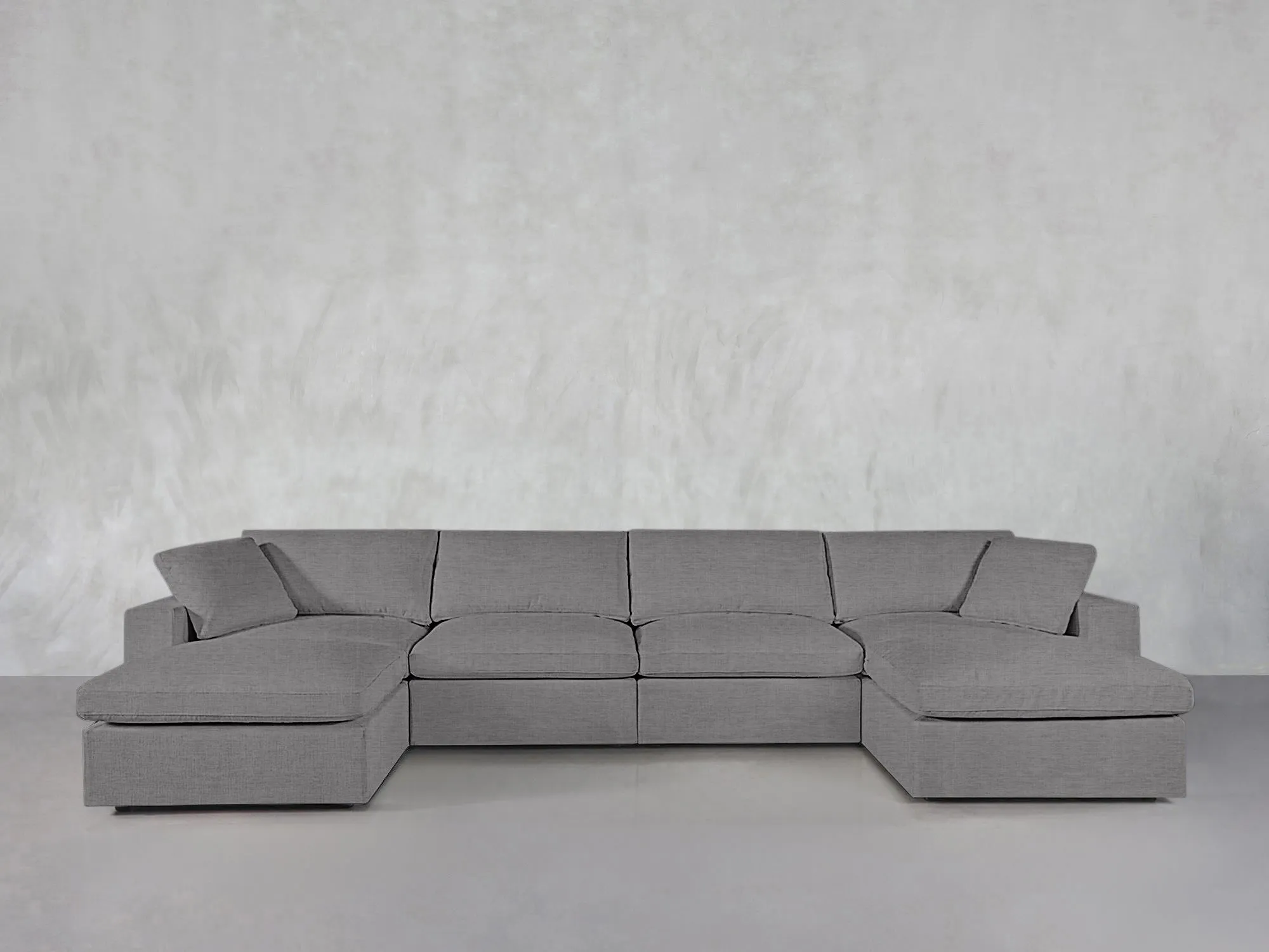 7th Avenue 6-Seat Modular Double Chaise Sectional by Couch.com