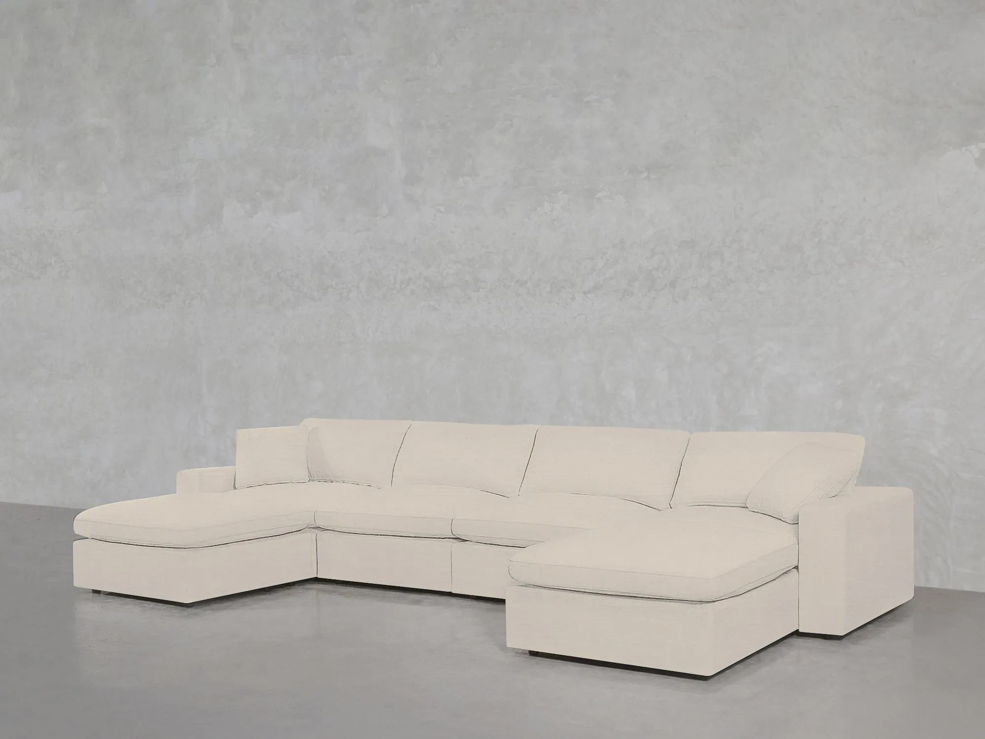 7th Avenue 6-Seat Modular Double Chaise Sectional by Couch.com