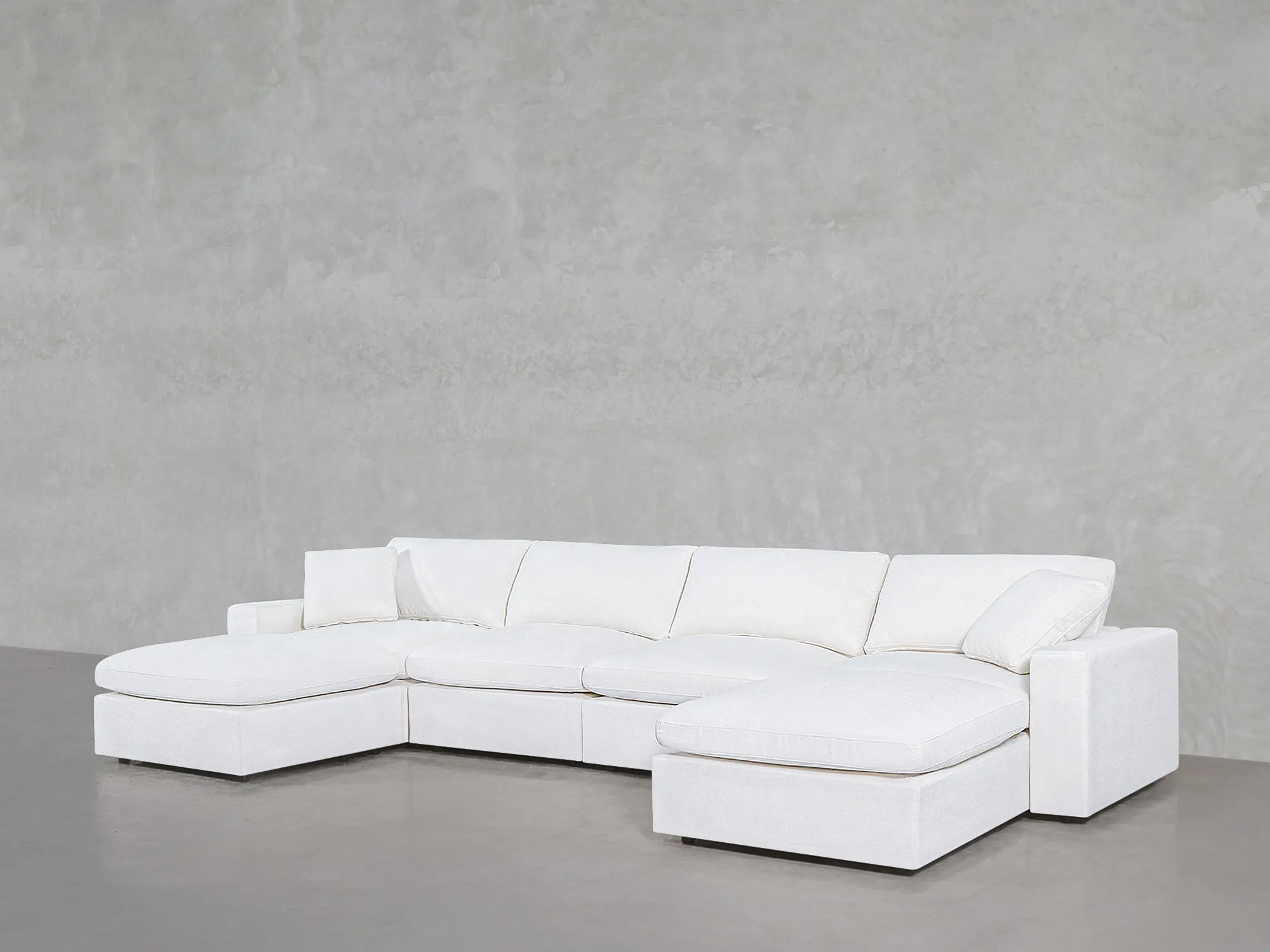 7th Avenue 6-Seat Modular Double Chaise Sectional by Couch.com