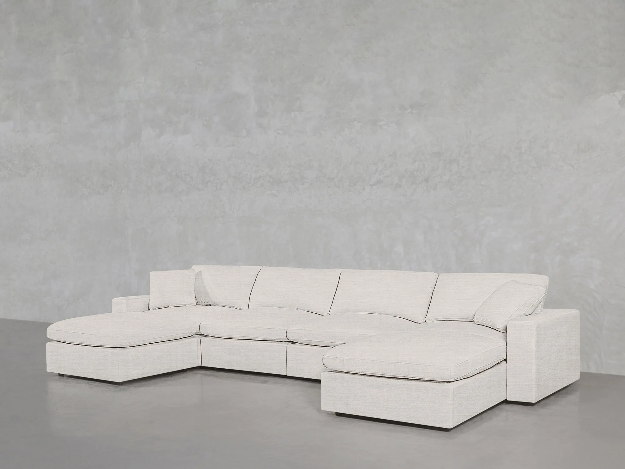 7th Avenue 6-Seat Modular Double Chaise Sectional by Couch.com