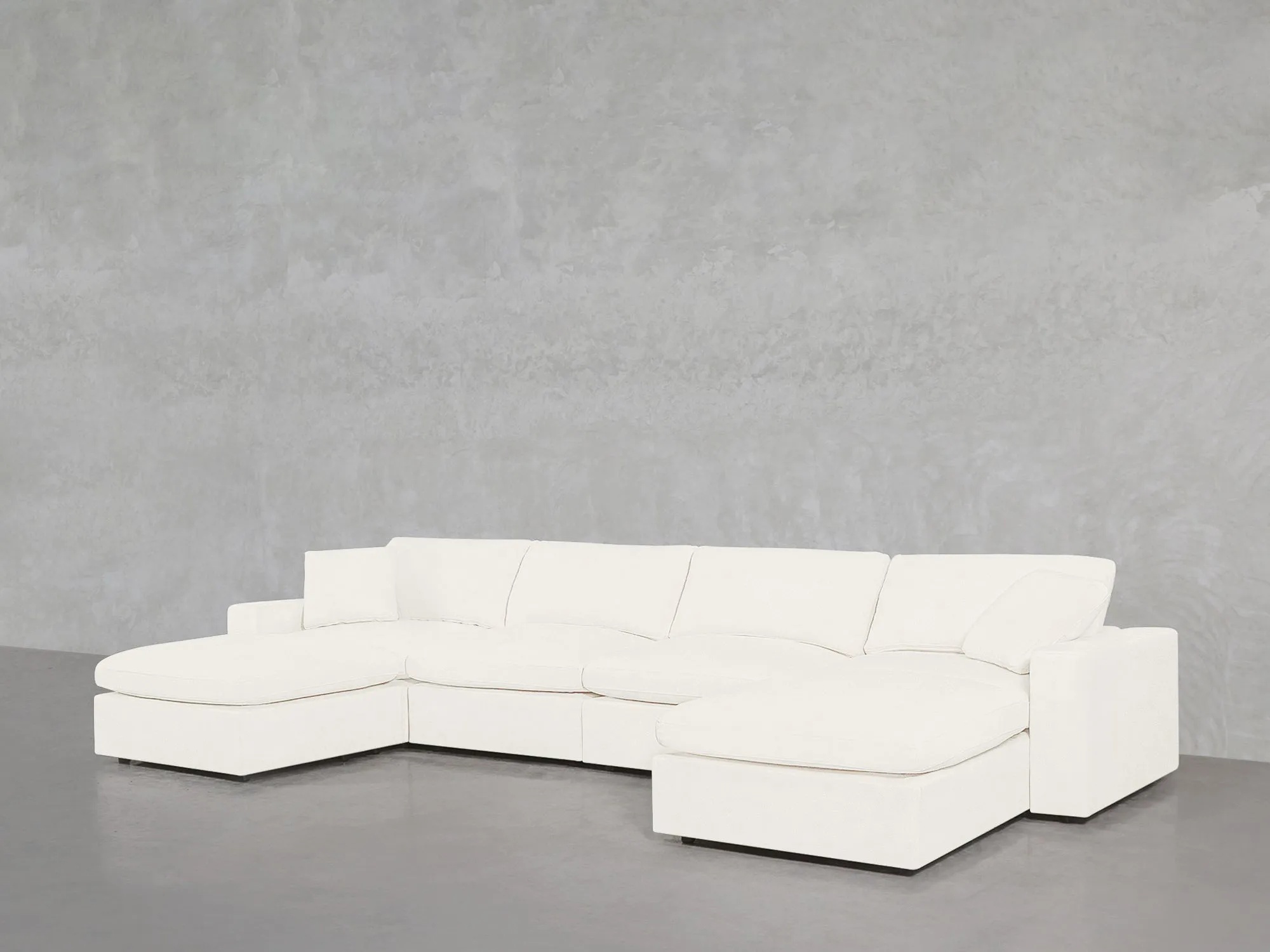 7th Avenue 6-Seat Modular Double Chaise Sectional by Couch.com
