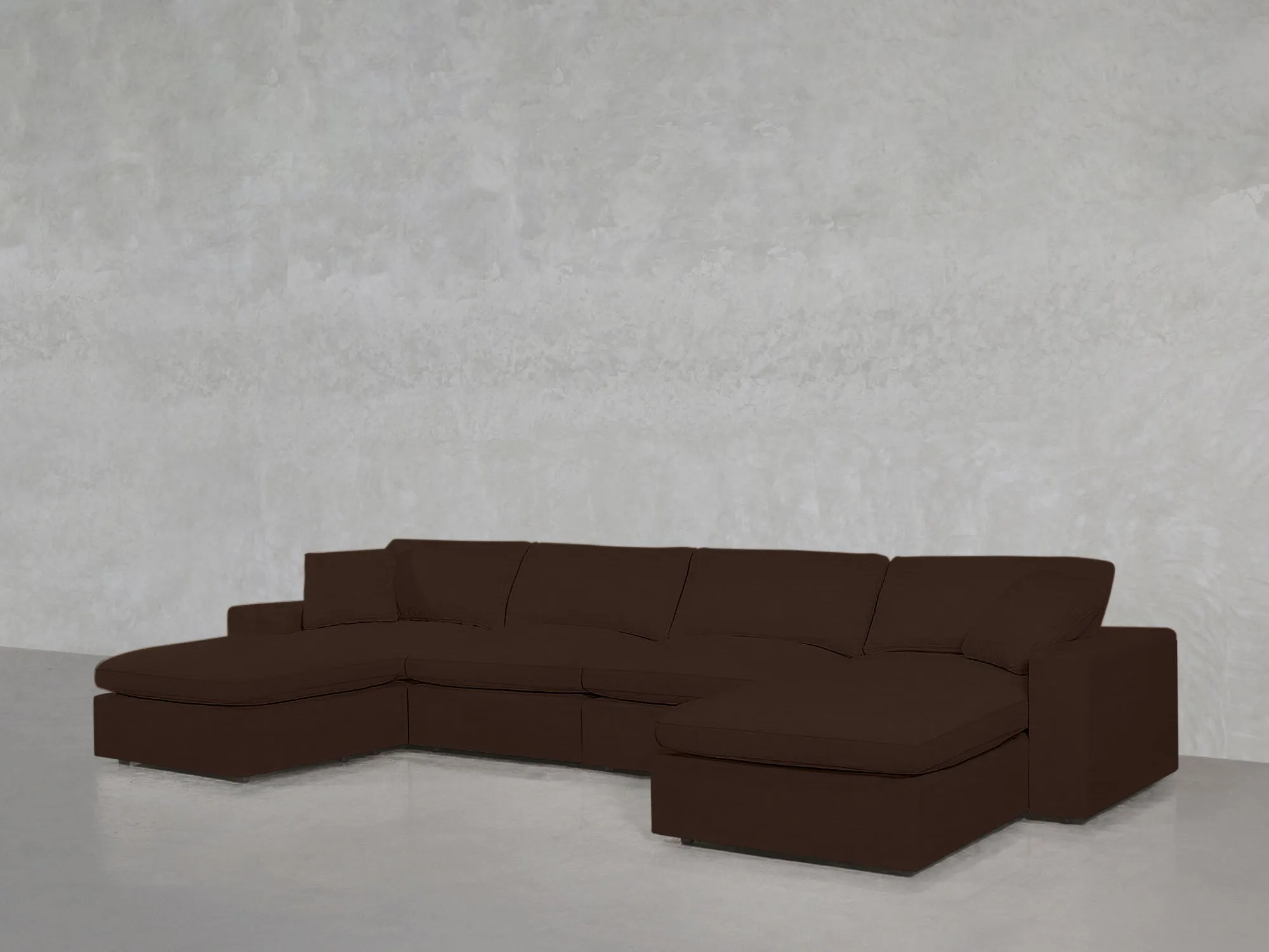 7th Avenue 6-Seat Modular Double Chaise Sectional by Couch.com