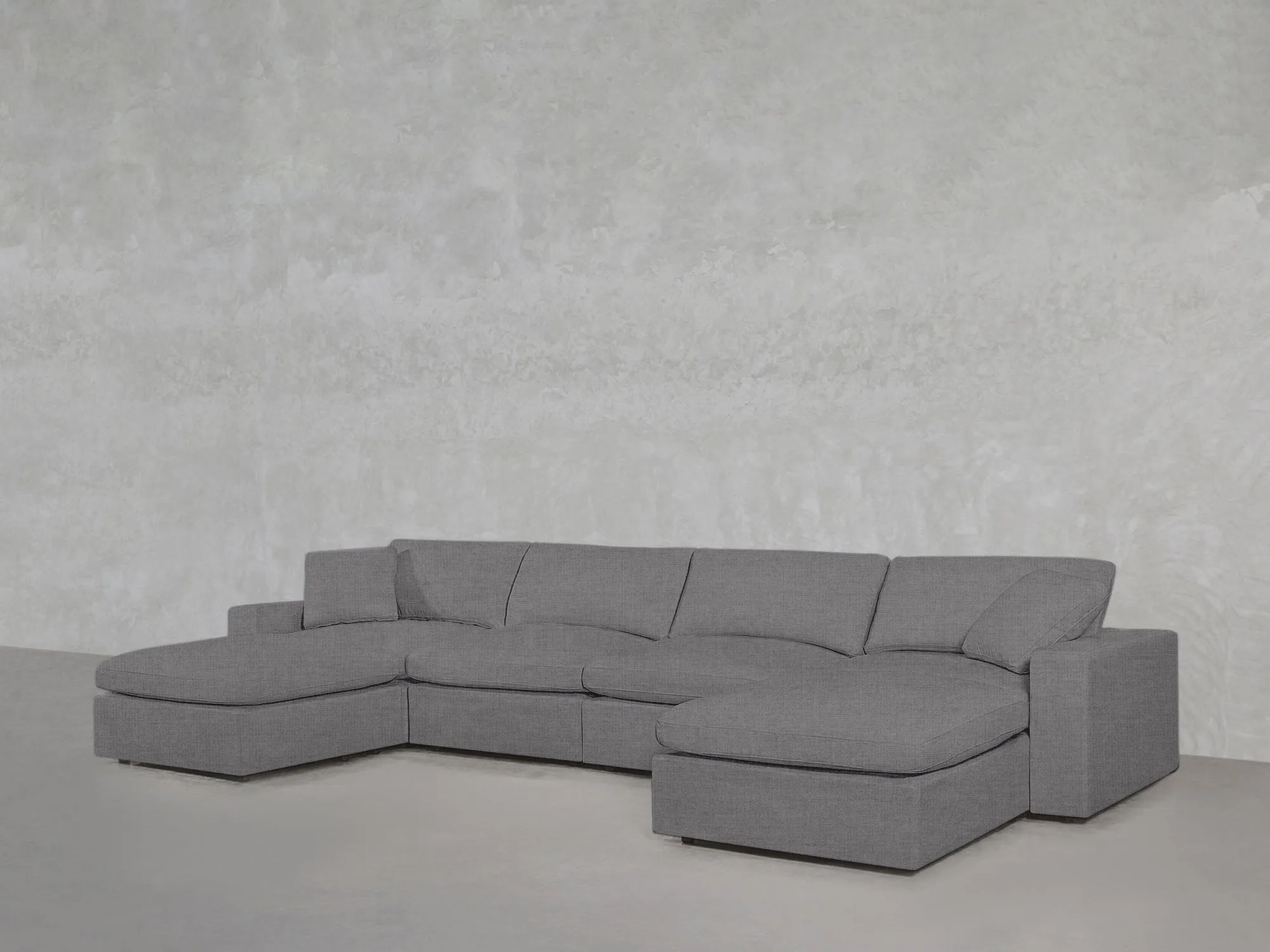 7th Avenue 6-Seat Modular Double Chaise Sectional by Couch.com