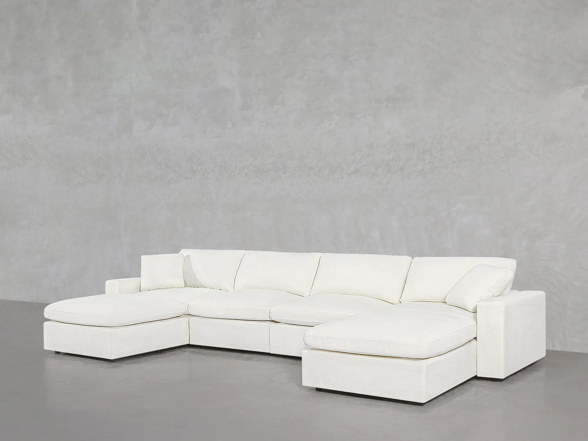 7th Avenue 6-Seat Modular Double Chaise Sectional by Couch.com
