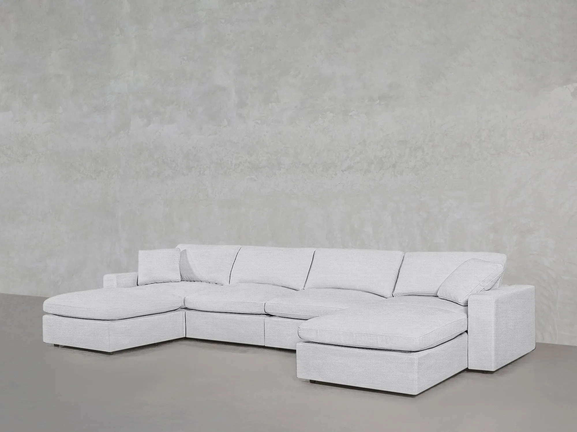 7th Avenue 6-Seat Modular Double Chaise Sectional by Couch.com