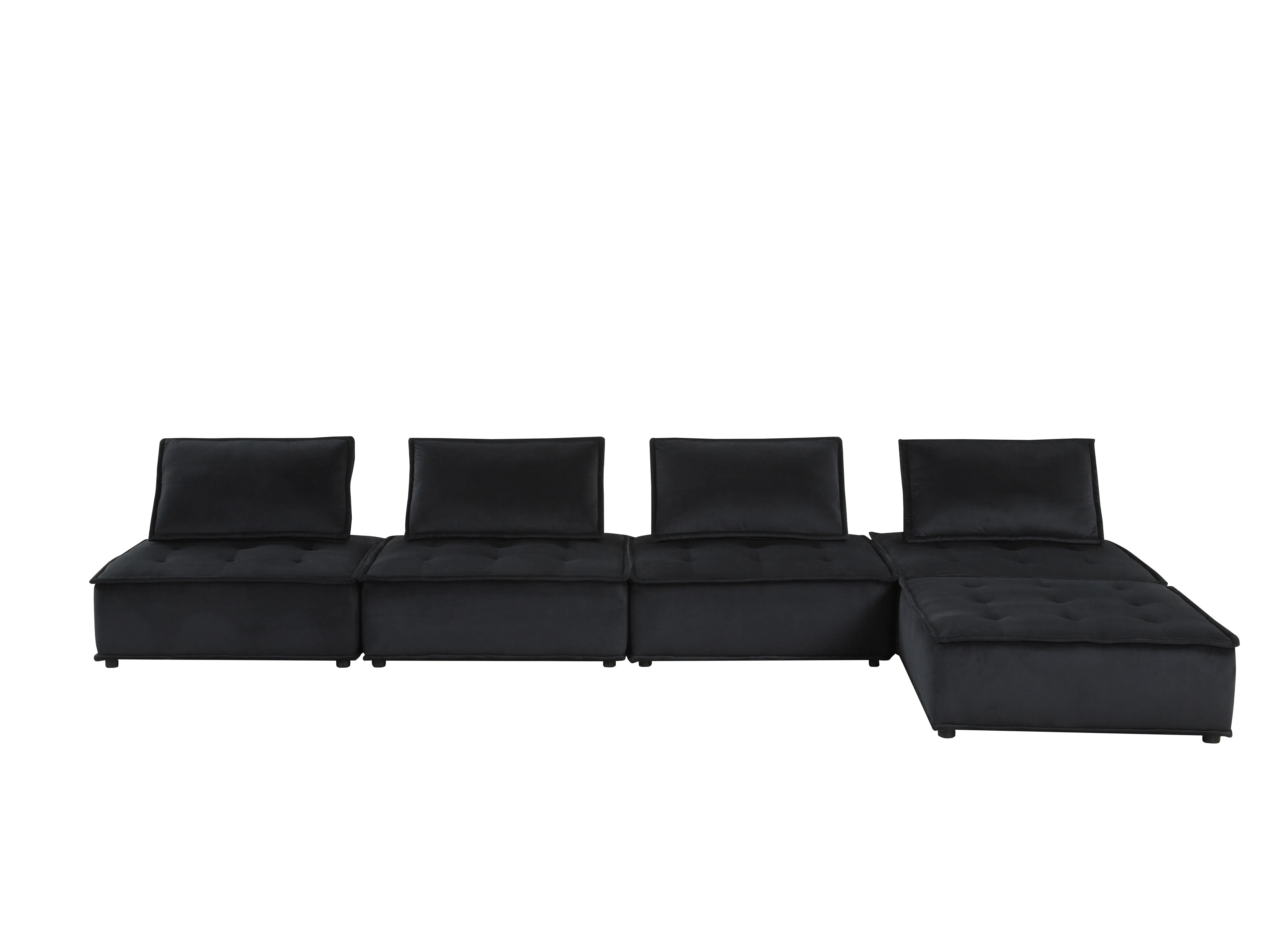 Anna - Soft Velvet Modular Sofa by Couch.com