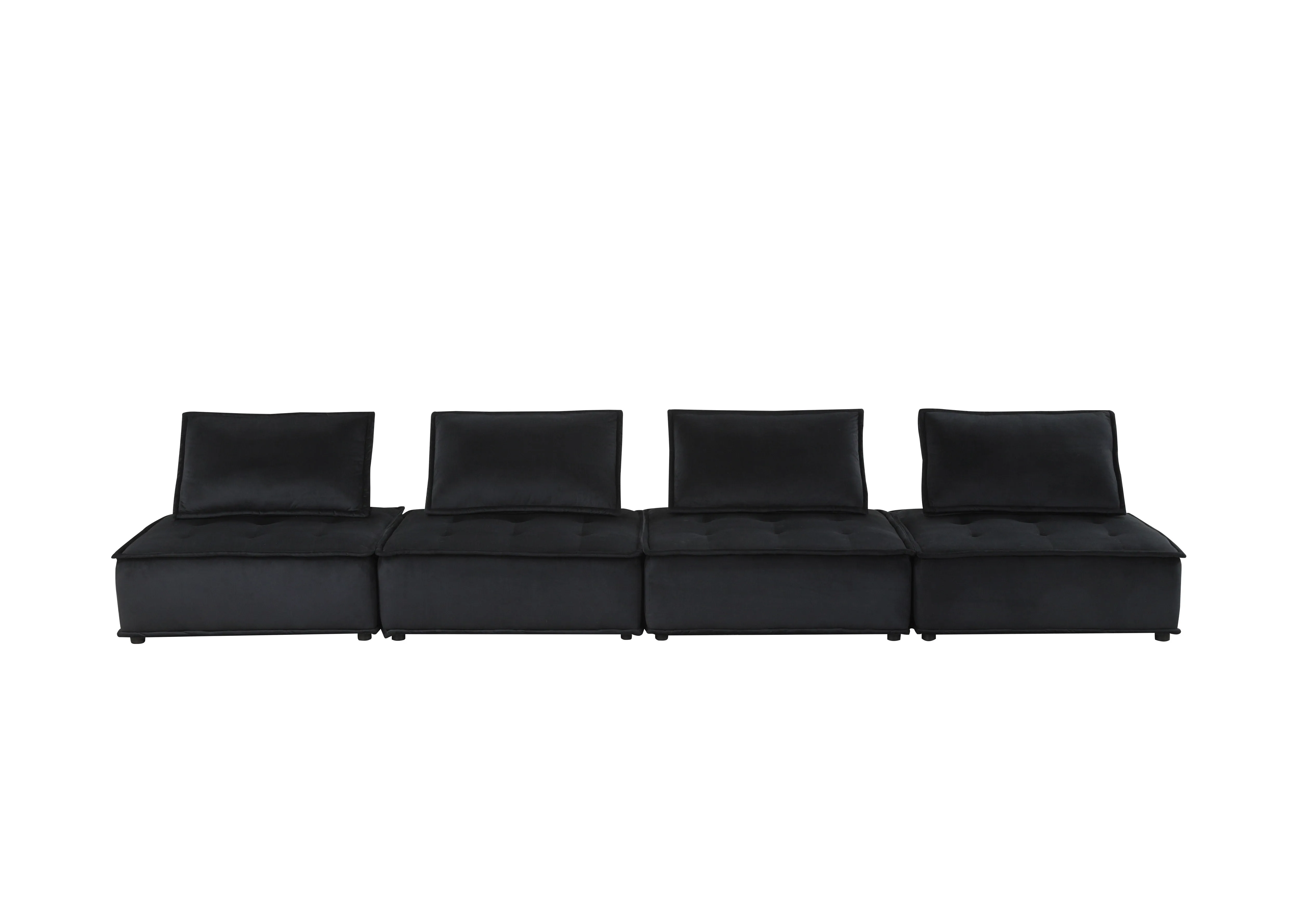 Anna - Soft Velvet Modular Sofa by Couch.com