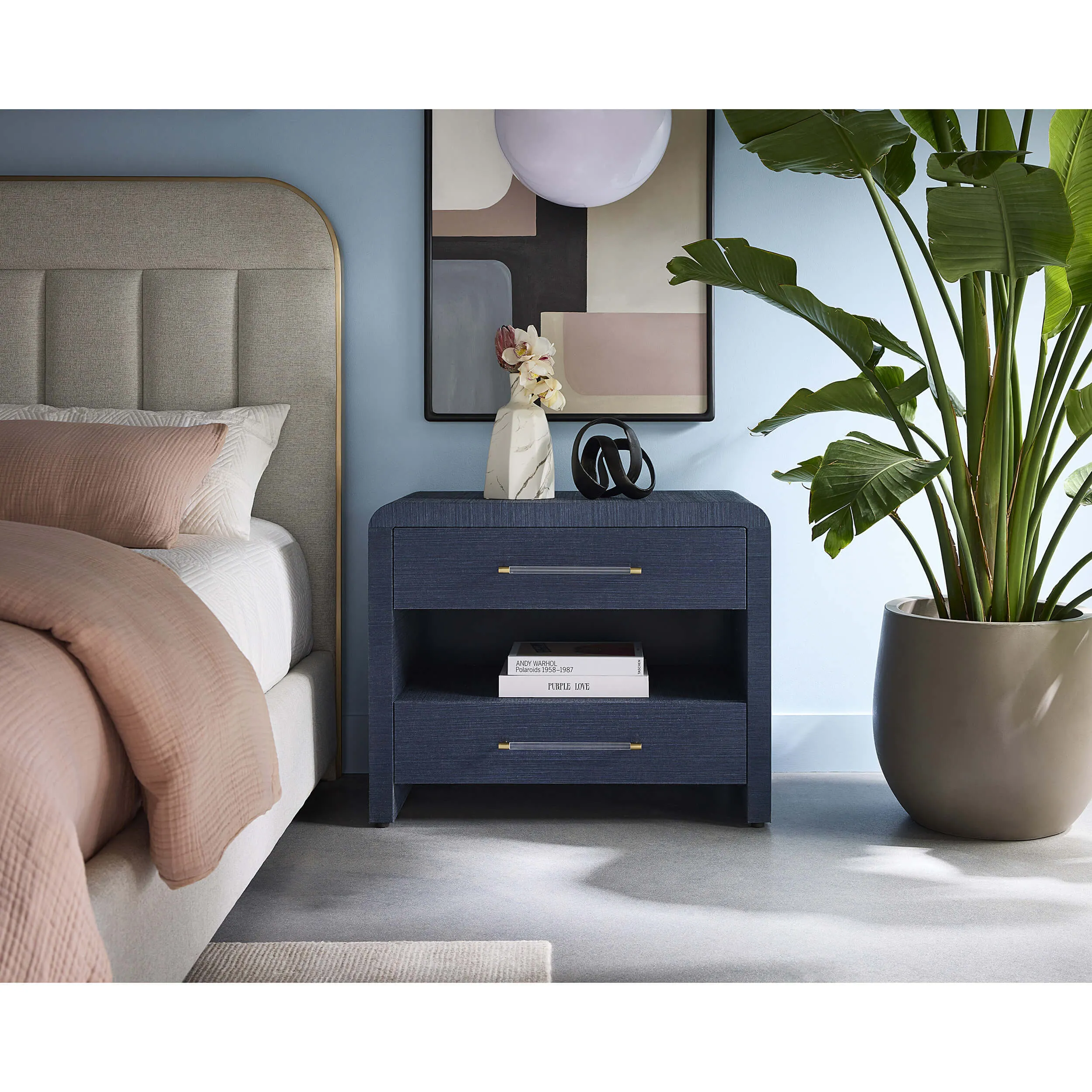 Atherton Nightstand, Indigo
