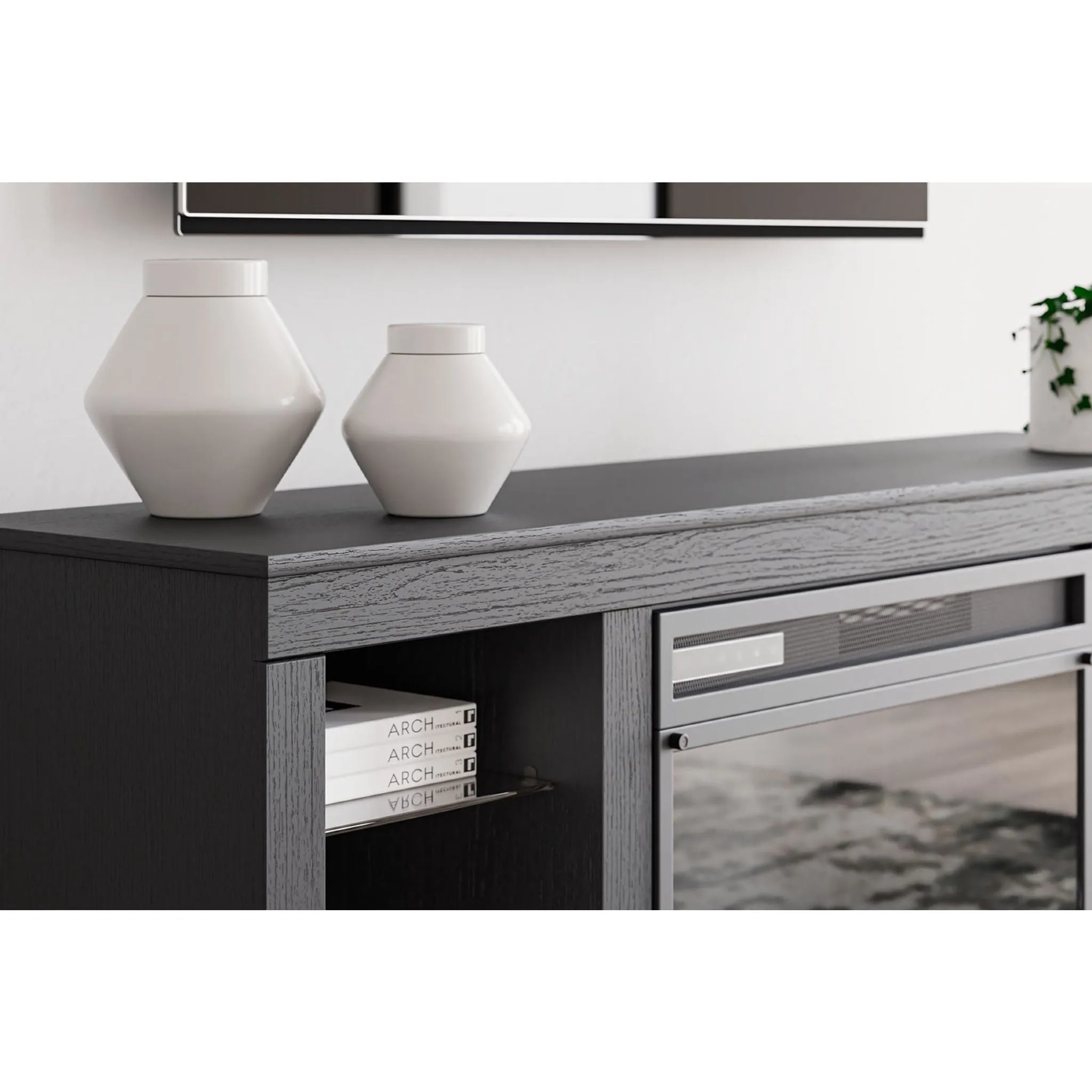 Cayberry TV Stand with Fireplace