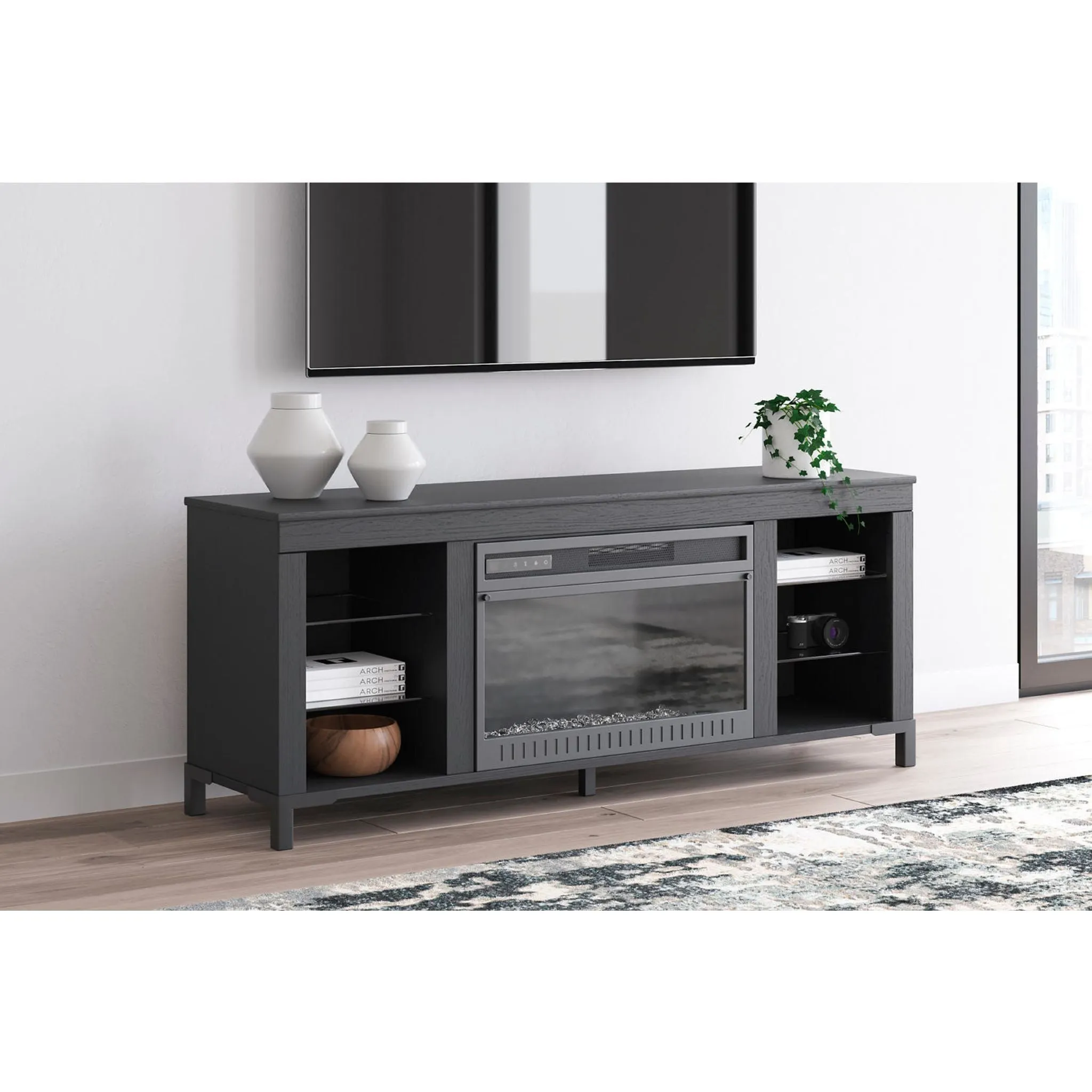 Cayberry TV Stand with Fireplace