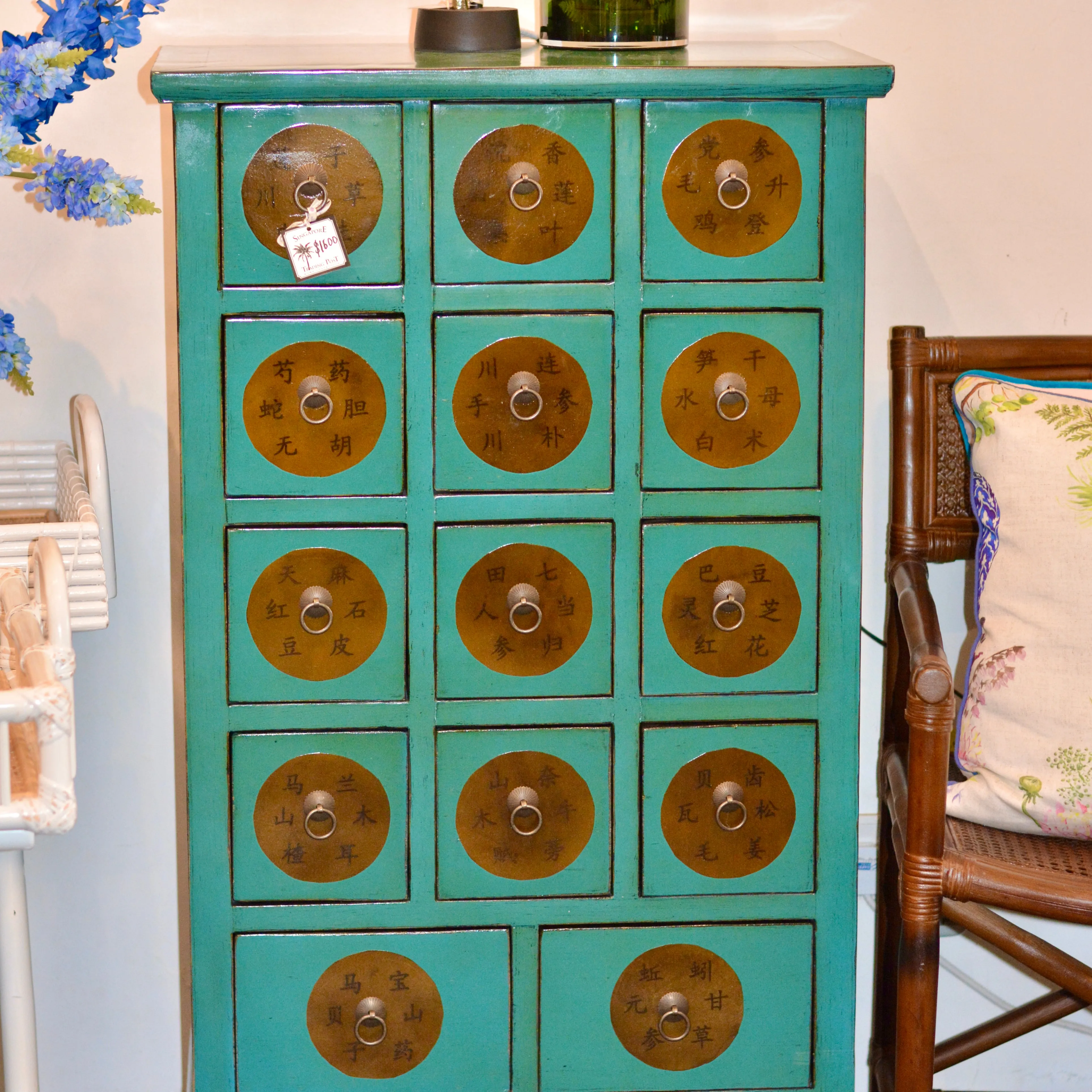 Chinese Medicine Cabinet with drawers