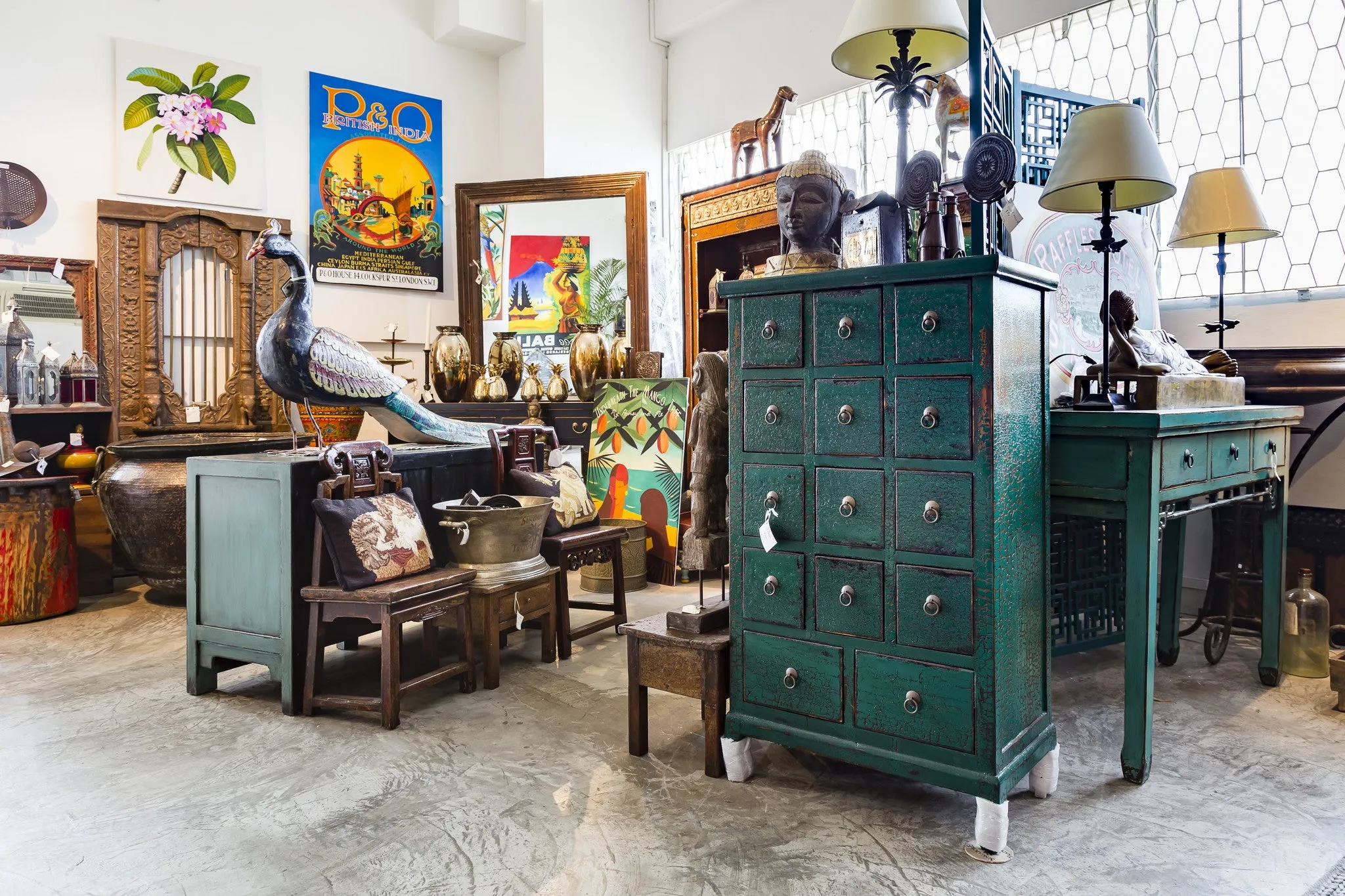 Chinese Medicine Cabinet with drawers