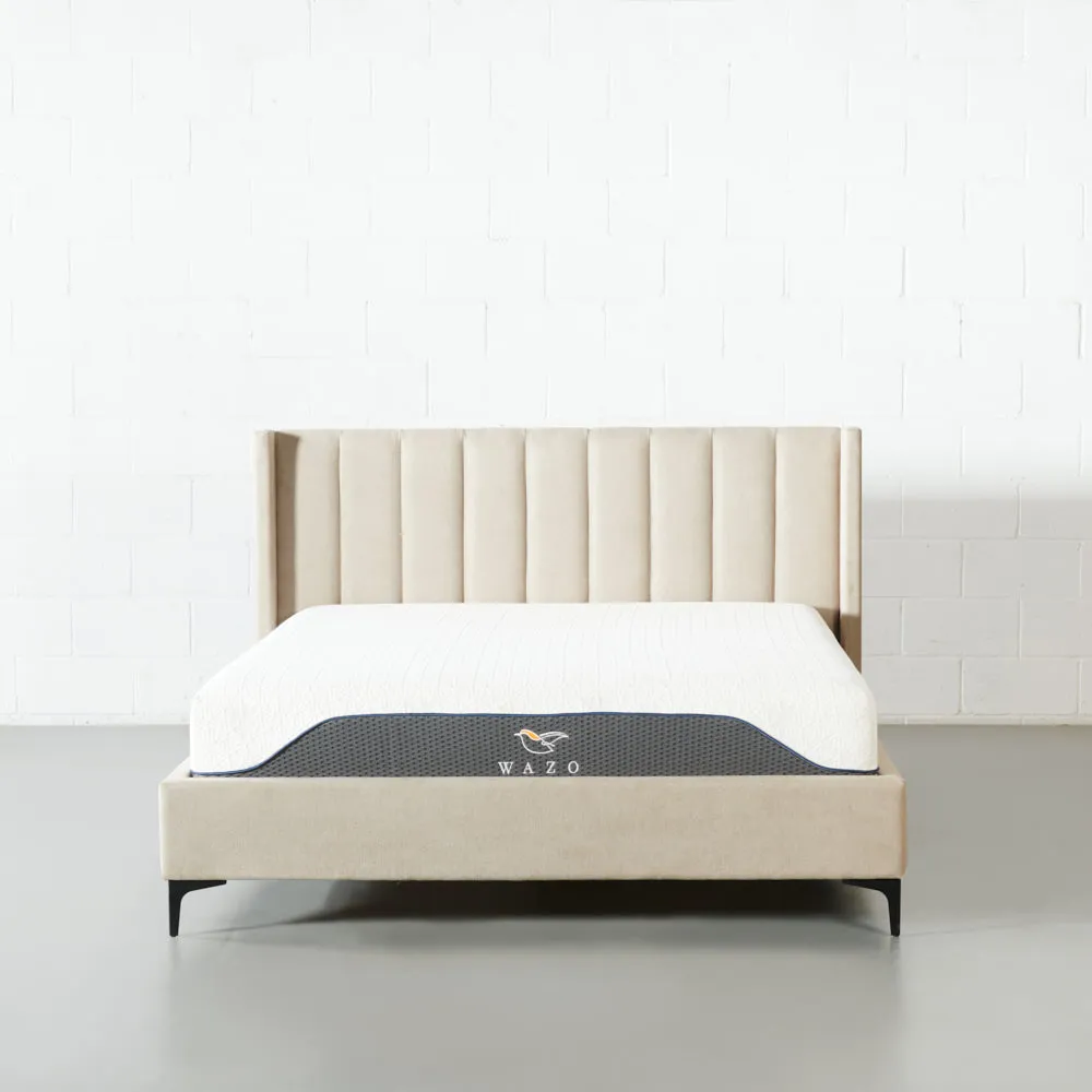 COVA - Beige Fabric Bed