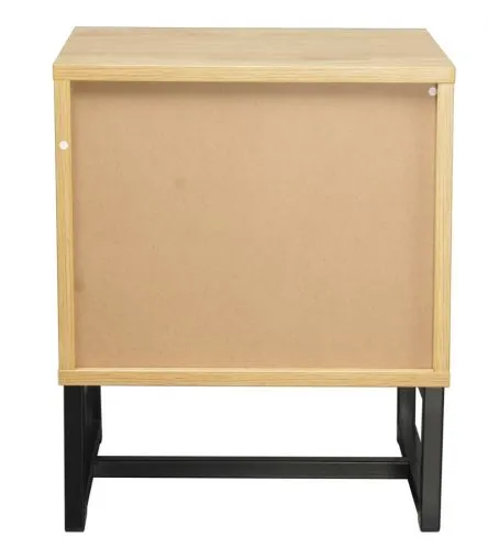 Double Drawer Bedside Table