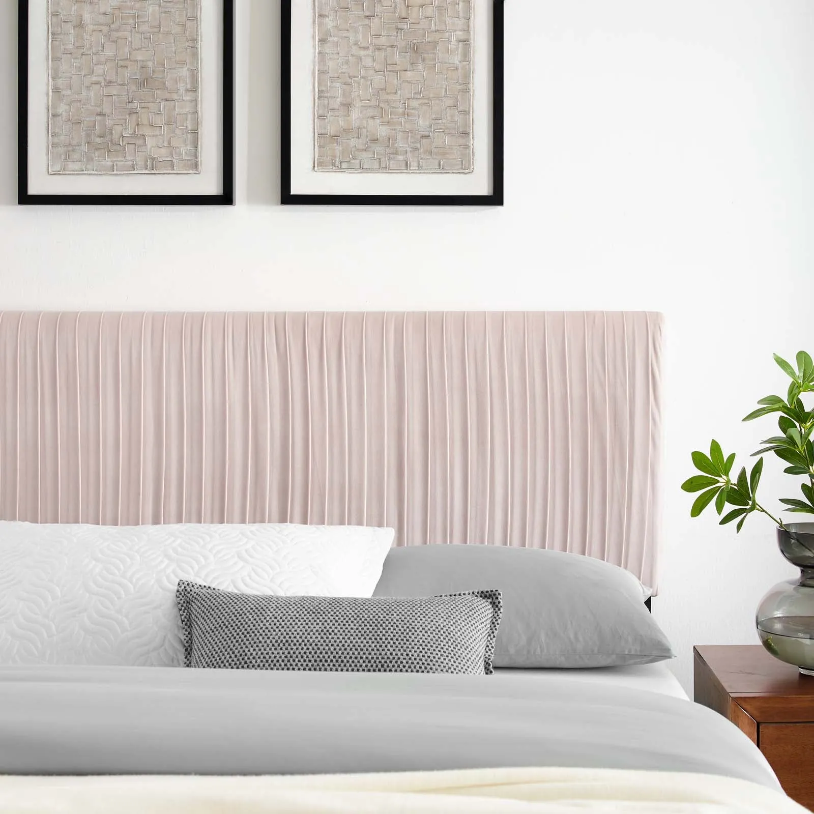 Eloise Channel Tufted Performance Velvet King/California King Headboard