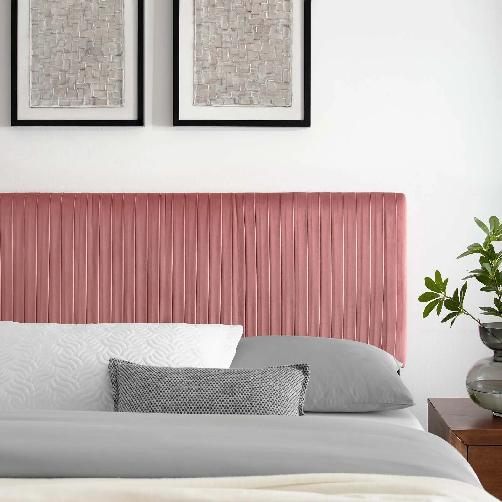Eloise Channel Tufted Performance Velvet King/California King Headboard