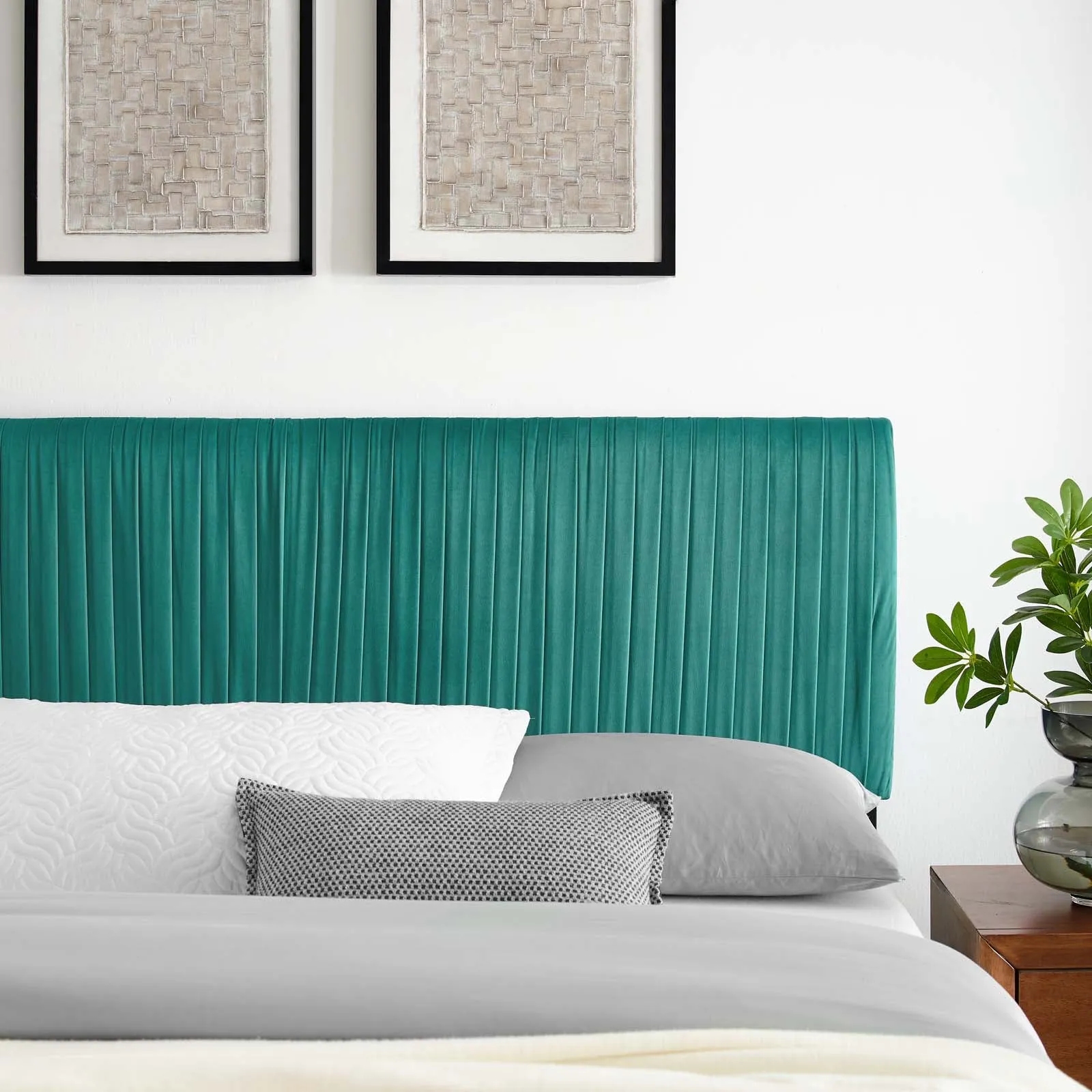 Eloise Channel Tufted Performance Velvet King/California King Headboard