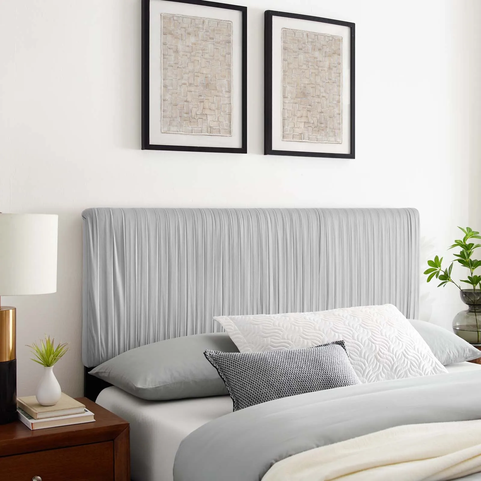Eloise Channel Tufted Performance Velvet King/California King Headboard