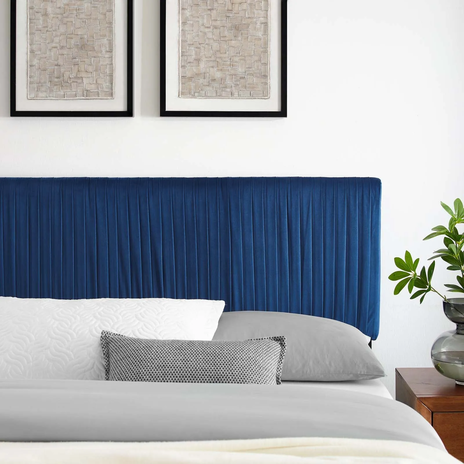 Eloise Channel Tufted Performance Velvet King/California King Headboard