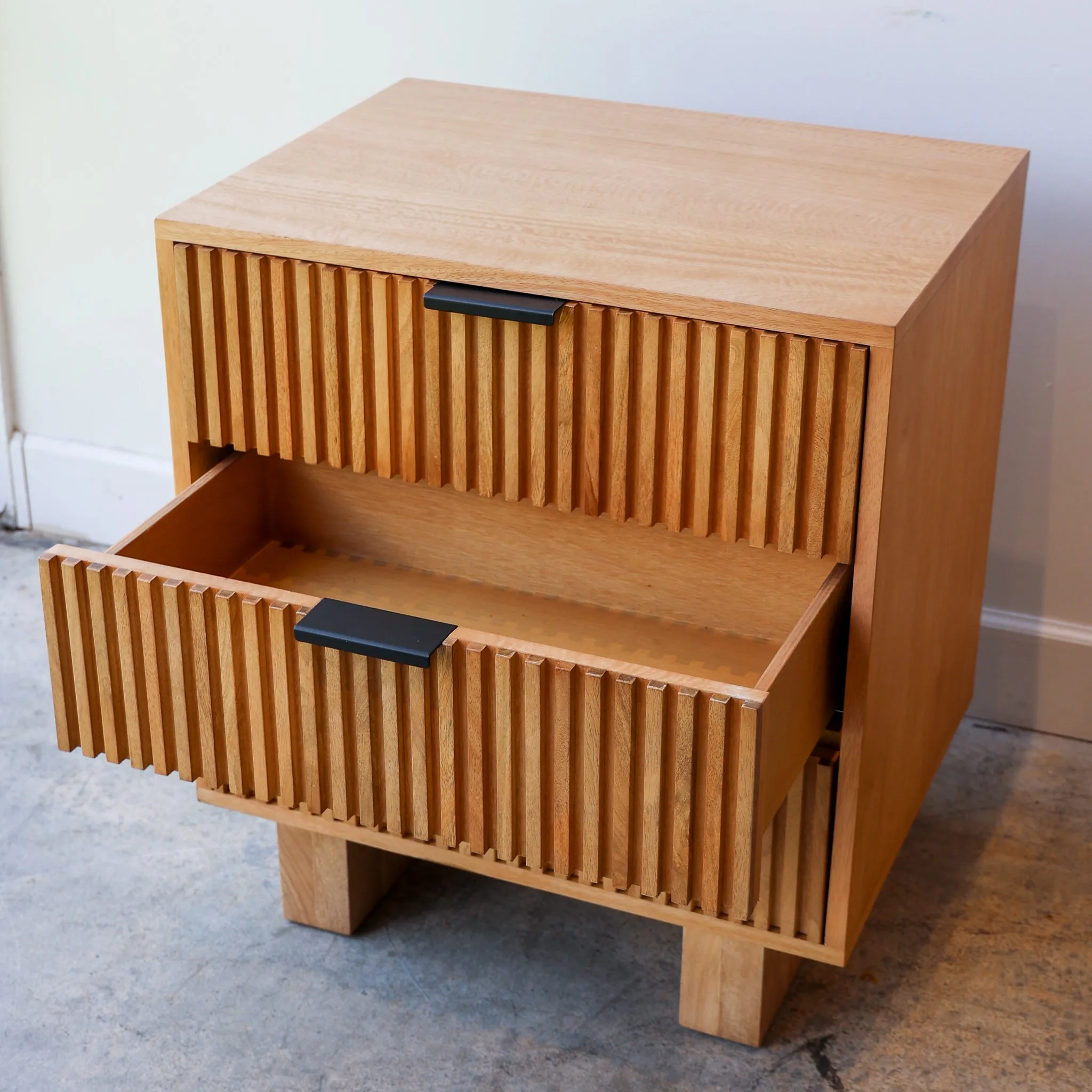 Fluted Nightstand