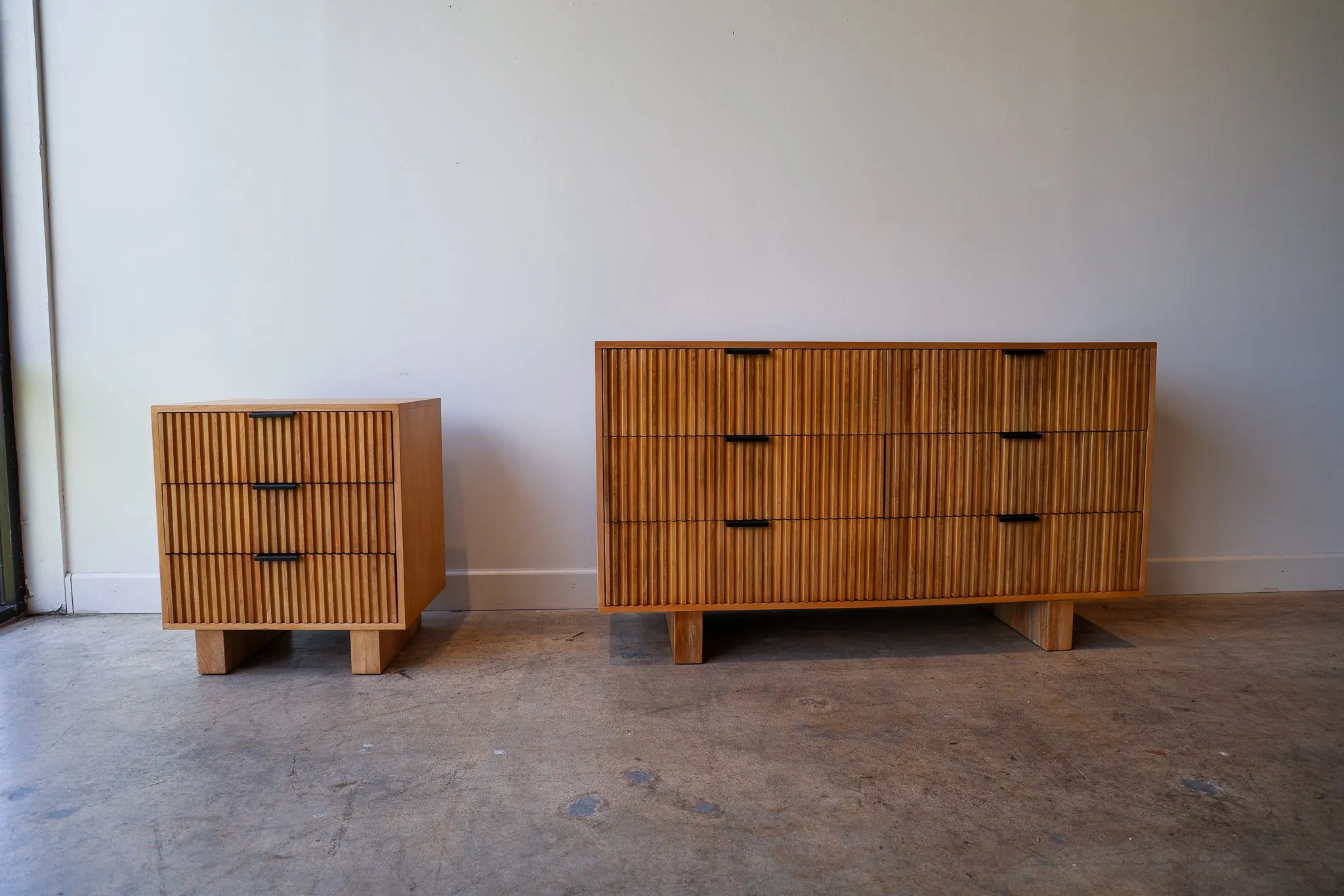 Fluted Nightstand