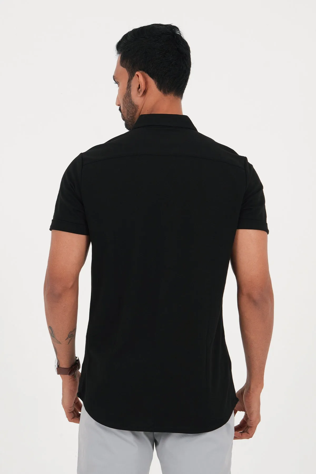 King Street TIMELESS Premium Men's Short Sleeve Casual Shirt