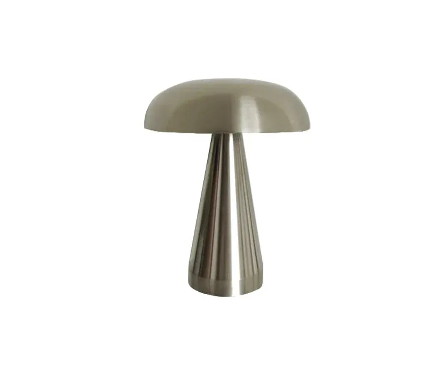 Metallic Mushroom LED Table Lamp