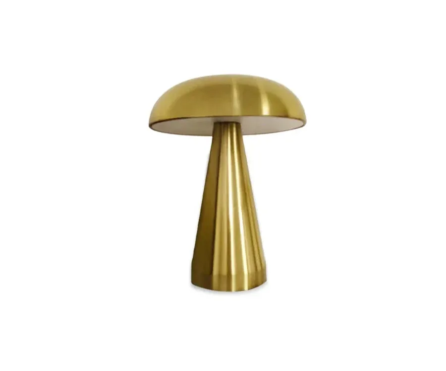 Metallic Mushroom LED Table Lamp