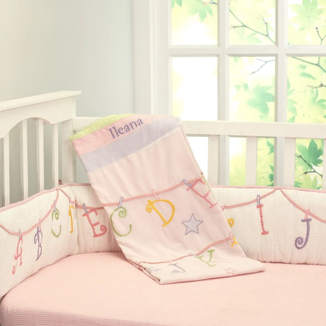 Now I Know My ABCs Girl Complete Bedding Set <br> With Free Personalisation