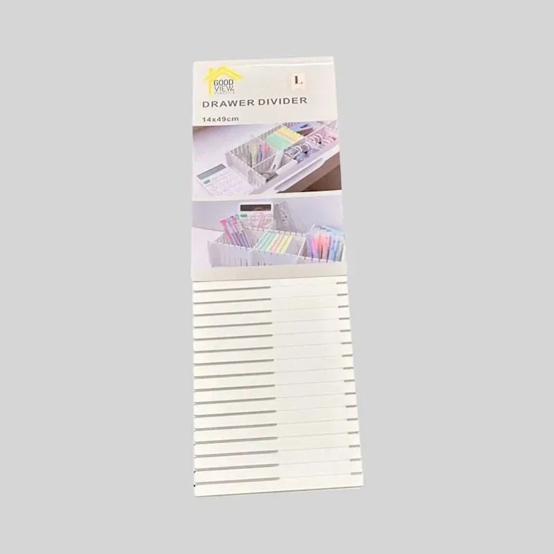 Organiser - Drawer Divide Cream (3 Sizes)