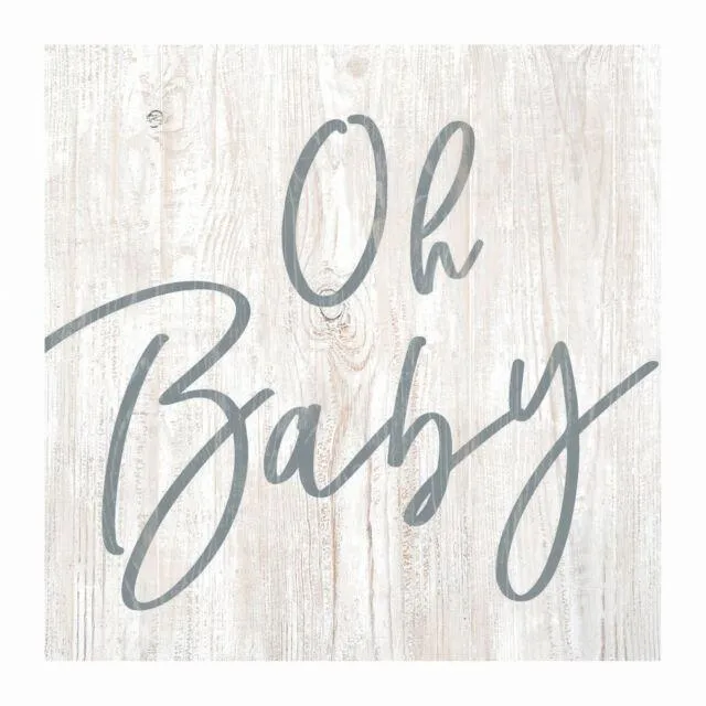 P. Graham Dunn Wooden Block Oh Baby