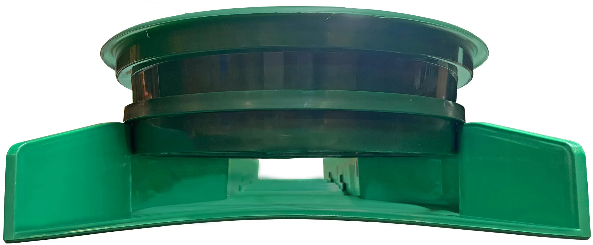 Sluice Fox 36 inch portable sluice box for gold prospecting; Gold classifier mount at sluice box header.  Backpack sluice box with pay dirt bucket sifter