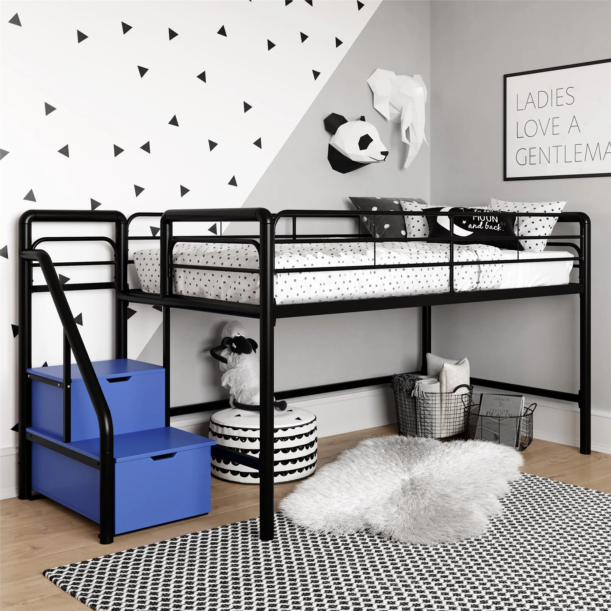 Sol Junior Loft Bed with Steps