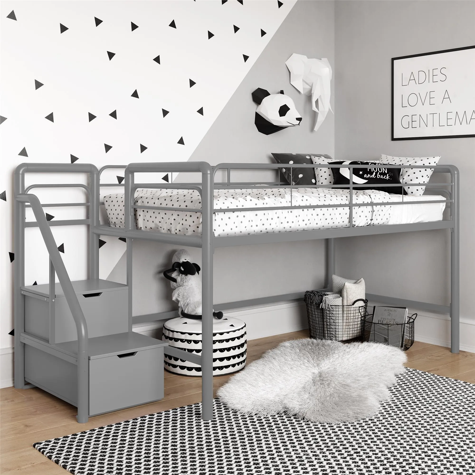 Sol Junior Loft Bed with Steps