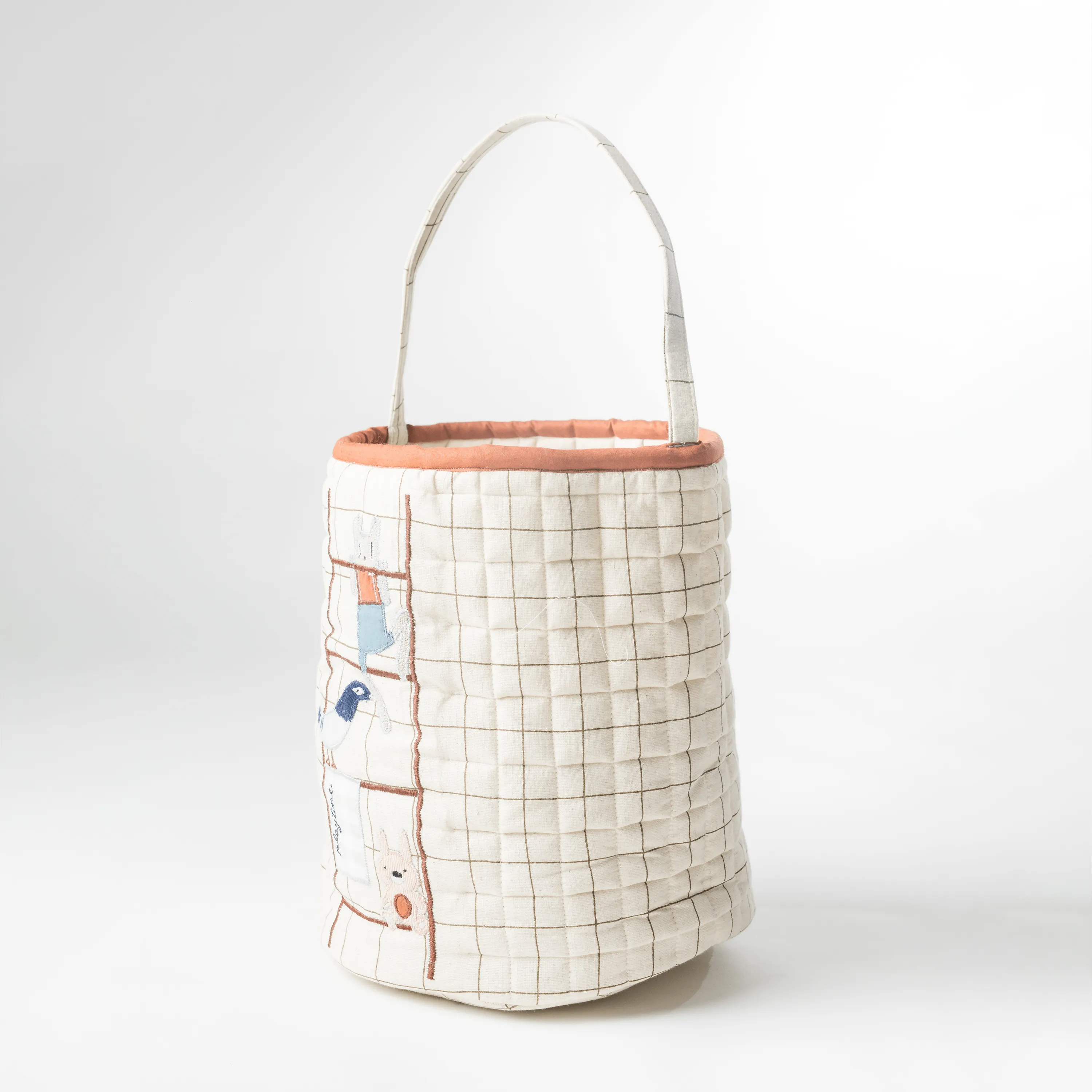 The Ladder Storage Basket (Handcrafted Patchwork)