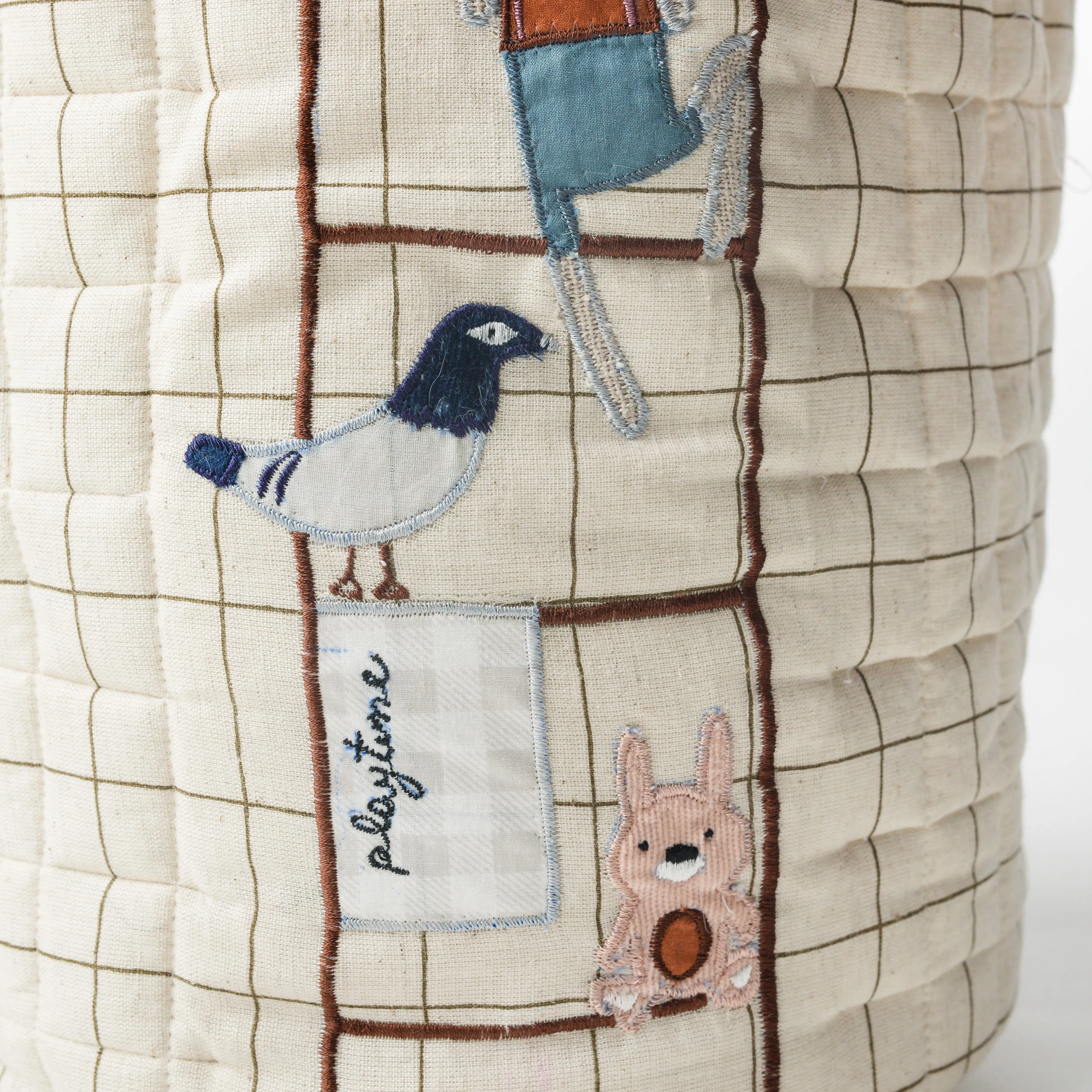 The Ladder Storage Basket (Handcrafted Patchwork)