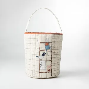 The Ladder Storage Basket (Handcrafted Patchwork)