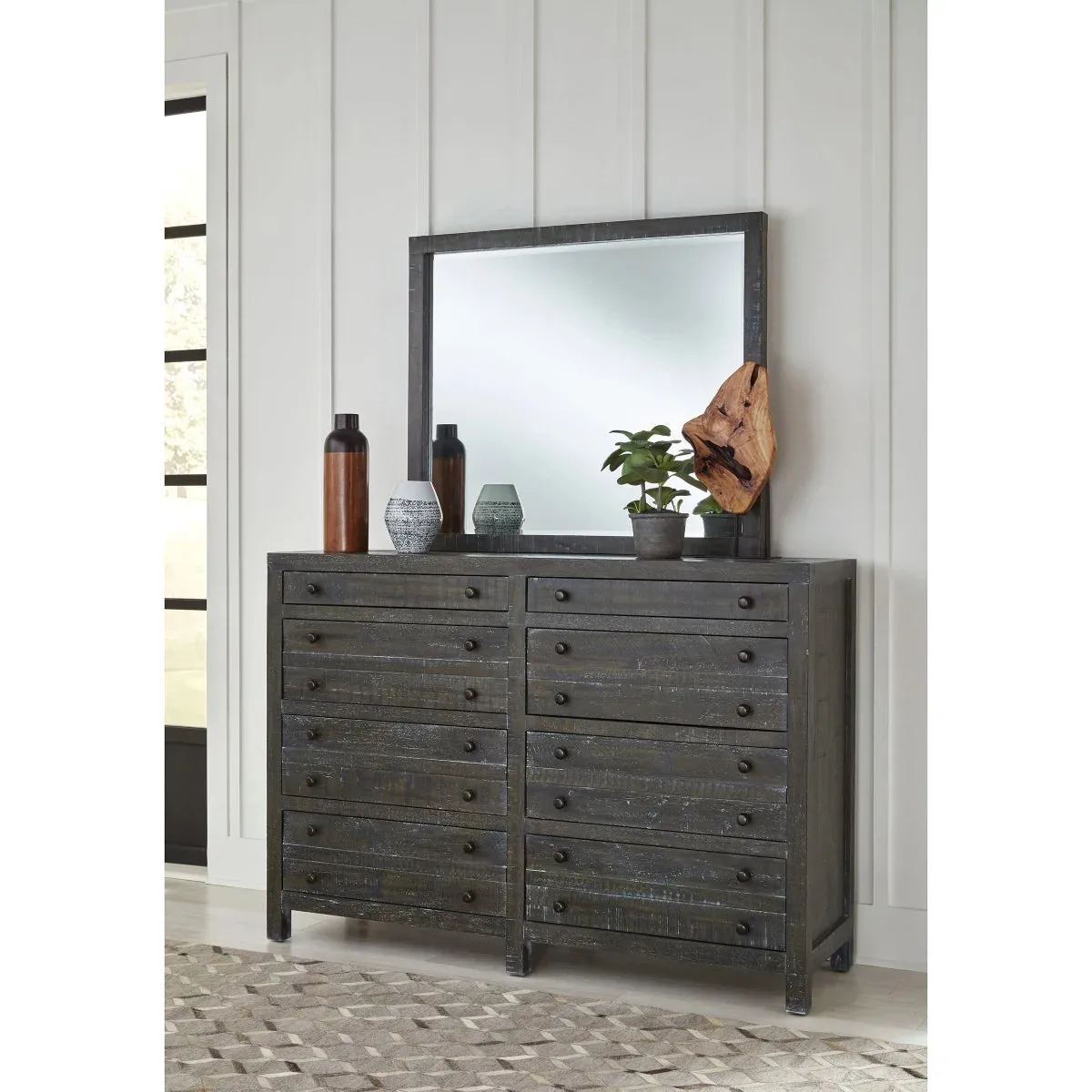 Torsten California King Bedroom Collection in Gunmetal
