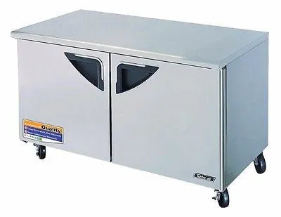 Turbo Air TUF-60SD-N Super Deluxe 60" Double Door Undercounter Freezer